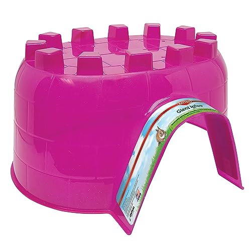 Kaytee Igloo Habitat Hideout For Pet Rabbits, Ferrets, Guinea Pigs, and Other Small Animals, Giant