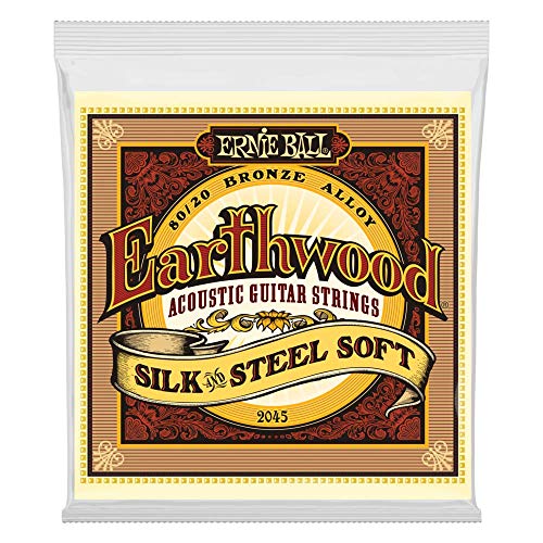 Book Cover Ernie Ball Earthwood Silk and Steel Soft Acoustic Set, .011 - .052