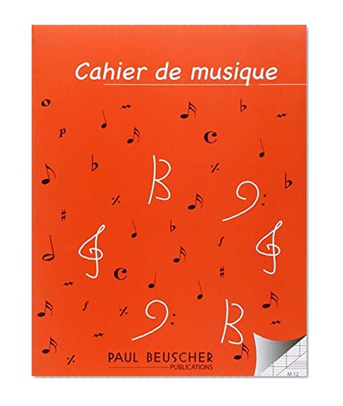 Cahier de musique 12 portées et pages d'écriture Seyes