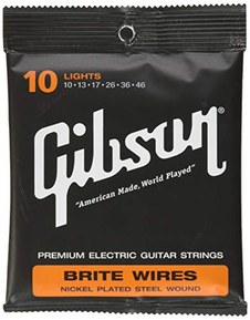 Gibson Brite Wires Electric Guitar Strings, Light 10-46
