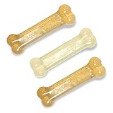 Nylabone FlexiChew Regular Bone Dog Chew Toy, Triple Pack