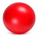 Doggie Dooley Virtually Indestructible Dog Ball - 10 Inch Hard Plastic Interactive Dog Toy for Large Breeds Over 45+ lbs - Built for Herding & Push Play - Floats in Water, Made in USA -Colors May Vary