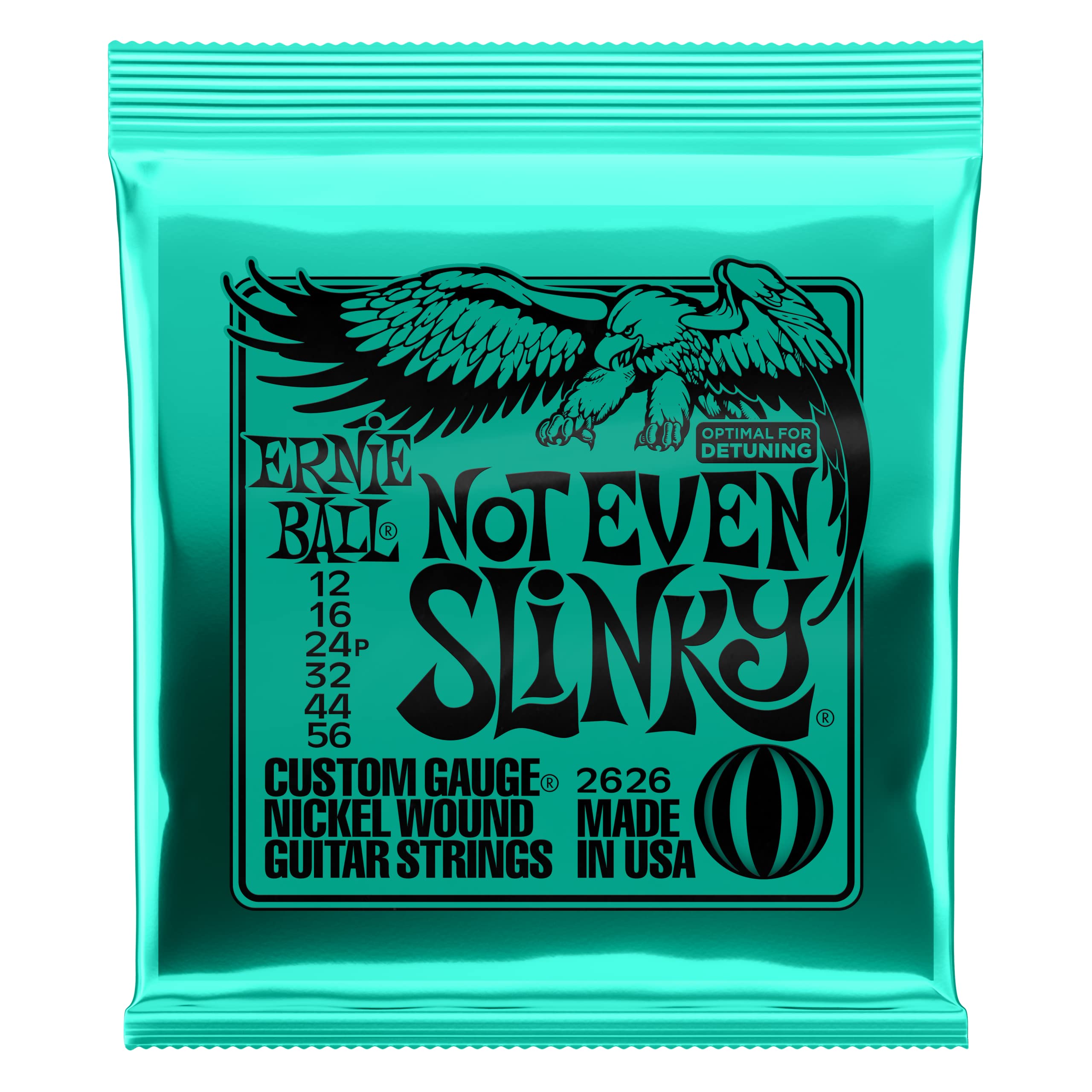 Book Cover Ernie Ball Not Even Slinky Nickel Wound Set, .012 - .056