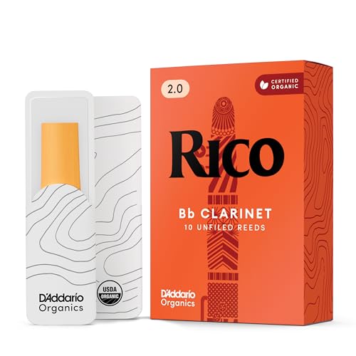 Rico 2.0 Strength Reeds for Bb Clarinet (Pack of 10)