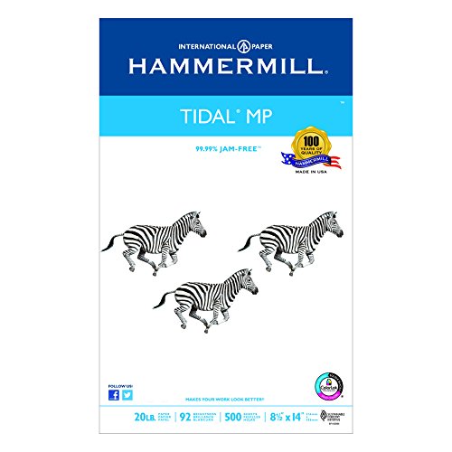 Great White Tidal Mp Paper, White, 8-1/2 X 14, 20-Lb, 500 Sheets Per Ream (HAM162016)
