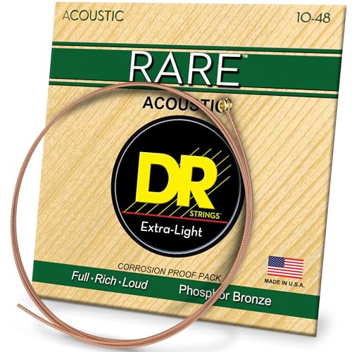 DR Strings Rare - Phosphor Bronze AcousticHex Core 10-48