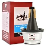 Denis Wick Adjustable Cup Mute for Trumpet or Cornet, 5531 - Hand-Spun Aluminum Mute and Adjustable Cup Position for Varied Tone - Ideal for Practice or Performance - 7.5 x 4.5 x 4.5 inches
