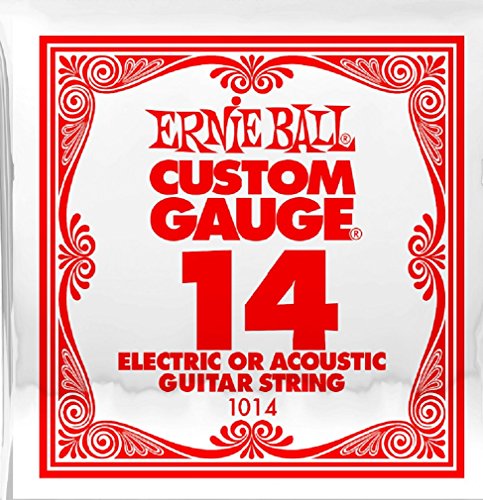 Book Cover Ernie Ball P01014 Plain Steel Replacement String - .014 Gauge Single String