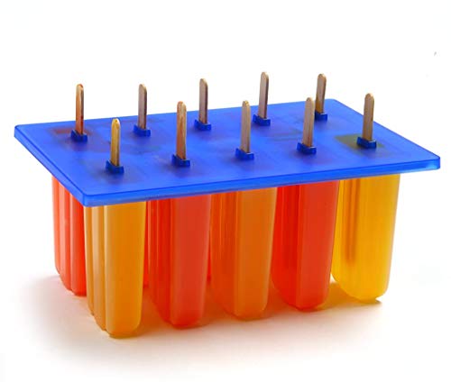 Book Cover Norpro Frozen Ice Pop Maker with 24 Wooden Sticks