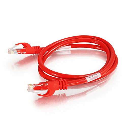 Book Cover C2G/Cables to Go 27861 Cat6 Snagless Unshielded (UTP) Crossover Patch Cable, Red (3 Feet/0.91 Meters)