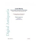 Lewis Morris, First Colonial Governor of New Jersey