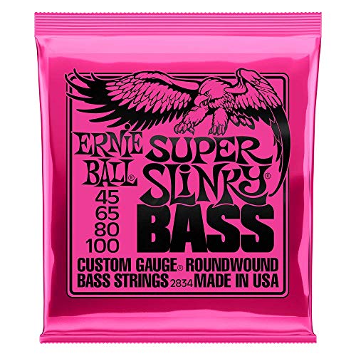 Book Cover Ernie Ball Super Slinky Nickel Round Wound Bass Set, .045 - .100