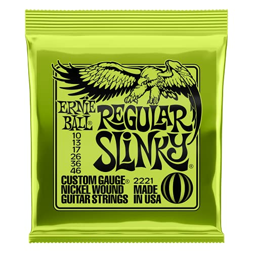Ernie Ball Regular Slinky Electric Guitar Strings - 10-46 Gauge (P02221)