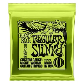 Ernie Ball Regular Slinky Electric Guitar Strings - 10-46 Gauge (P02221)