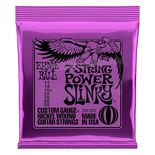 Ernie Ball 7-String Power Slinky Nickel Wound Set, .011 - .058