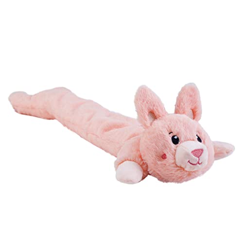 Charming Pet Longidudes Rabbit Plush & Squeaky Dog Tug Toy