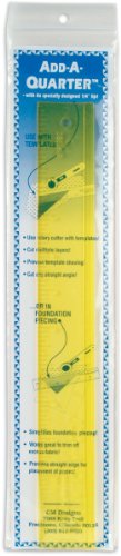 CM Designs Ruler, 12", Transparent Yellow