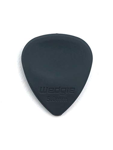 Book Cover Wedgie WRPP50H Rubber Guitar Picks 5.0mm Hard, 3 Pack