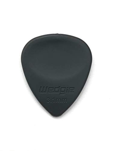 Book Cover Wedgie WRPP31H Rubber Guitar Picks 3.1mm Hard, 3 Pack