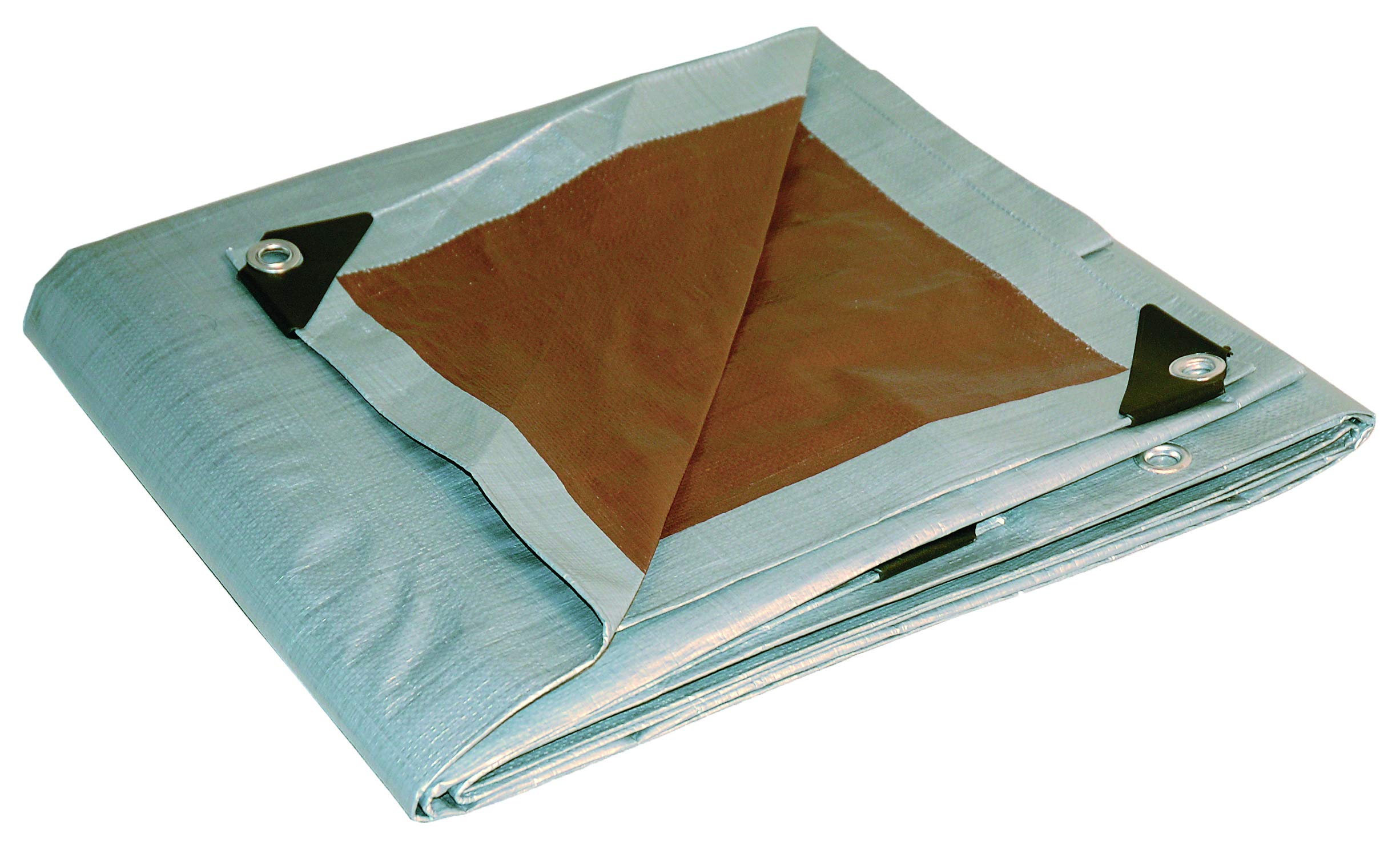 12x16 Multi-Purpose Silver/Brown Heavy Duty DRY TOP Poly Tarp (12'x16') Silver/Brown 12x16 Feet Heavy Duty Tarp