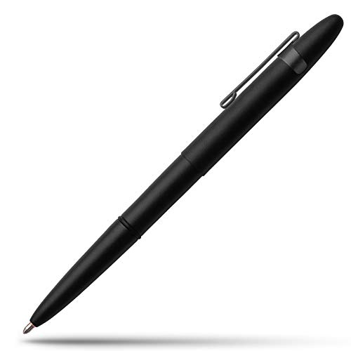 Book Cover Fisher Space Pen Bullet Pen - 400 Series - Matte Black w/ Clip - Gift Boxed