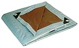10x12 Multi-Purpose Silver/Brown Heavy Duty DRY TOP Poly Tarp (10'x12')