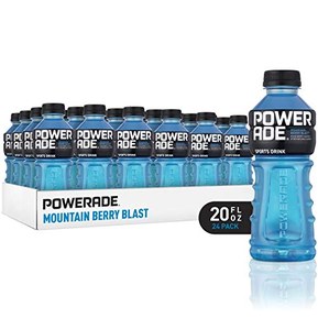 POWERADE, Electrolyte Enhanced Sports Drinks w/ vitamins, Mountain Berry Blast, 20 fl oz, 24 Pack
