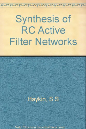 Synthesis of RC active filter networks (European electrical and electronic engineering series)