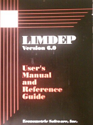 LIMDEP reference guide: Version 6.0