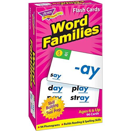 Book Cover TREND ENTERPRISES, INC. Word Families Skill Drill Flash Cards, 3 X 6 in