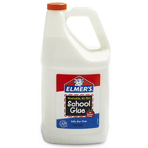 Book Cover Elmer's Liquid School Glue, Washable, 1 Gallon, 1 Count - Great for Making Slime