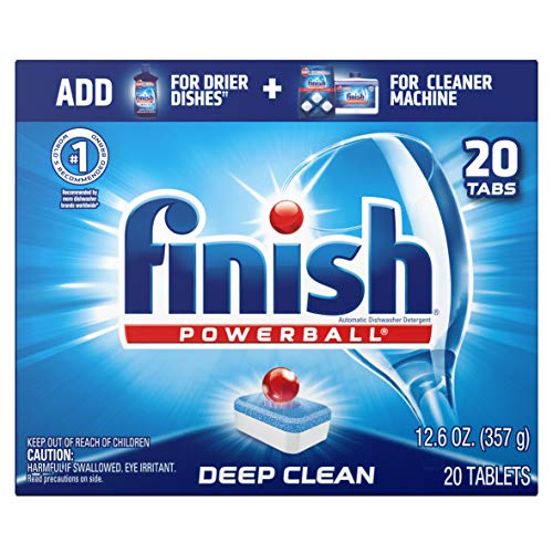 Book Cover Finish All in 1 Powerball Fresh, 20ct, Dishwasher Detergent Tablets