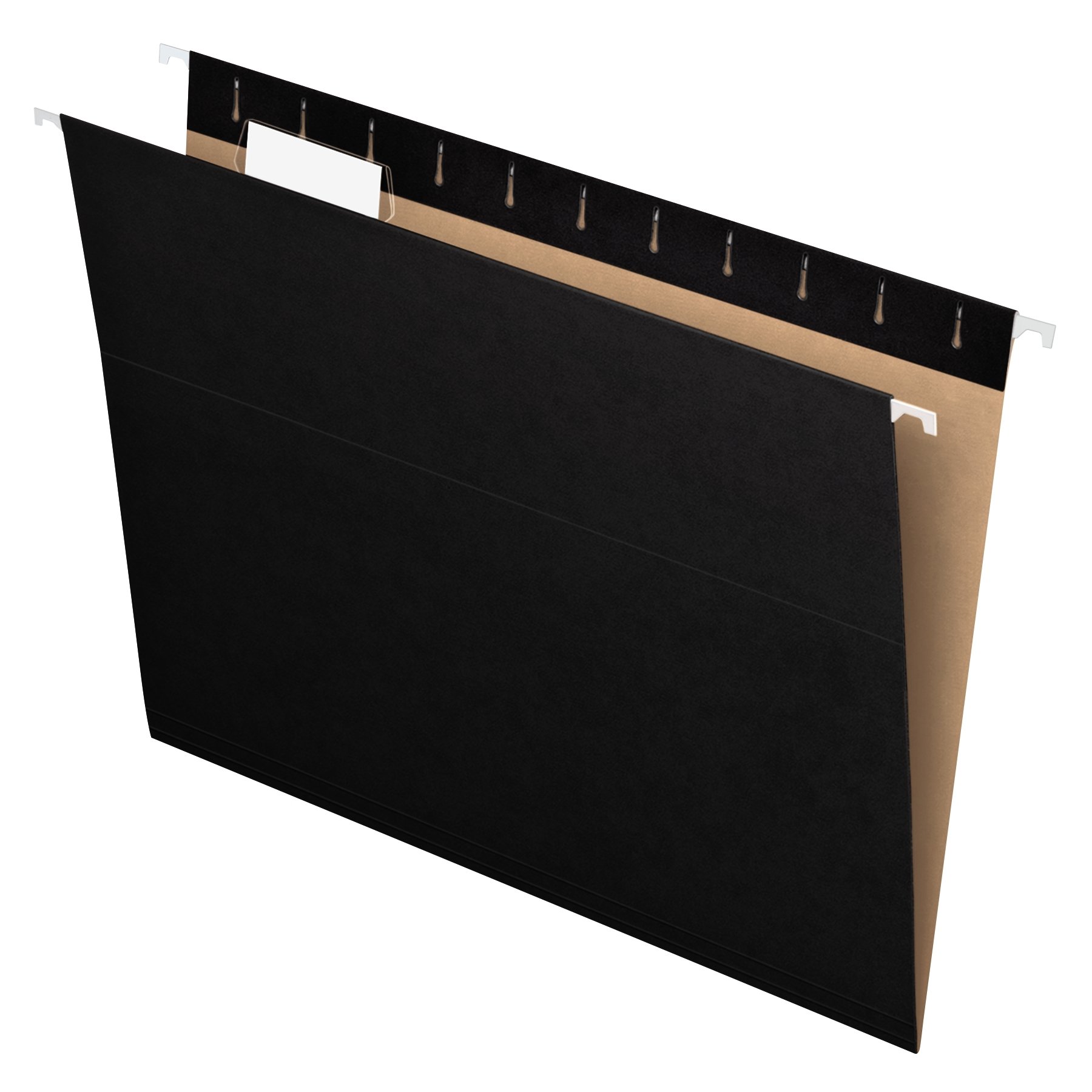 Book Cover Pendaflex Recycled Hanging Folders, Letter Size, Black, 1/5 Cut, 25/BX (81605) Black Letter Folders