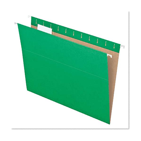 Book Cover Pendaflex Recycled Hanging Folders, Letter Size, Bright Green, 1/5 Cut, 25/BX (81610)