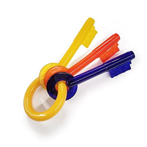 Nylabone Just for Puppies Teething Chew Keys Bacon X-Small/Petite (1 Count) Keys X-Small up to 15 lbs.