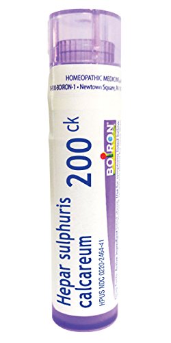 Book Cover Boiron Hepar Sulphuris Calcareum 200Ck Homeopathic Medicine for Cough - 80 Pellets