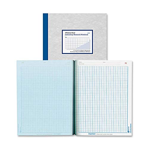 Book Cover National Laboratory Notebook, 4 x 4 Quad Ruling, Gray Cover, 11