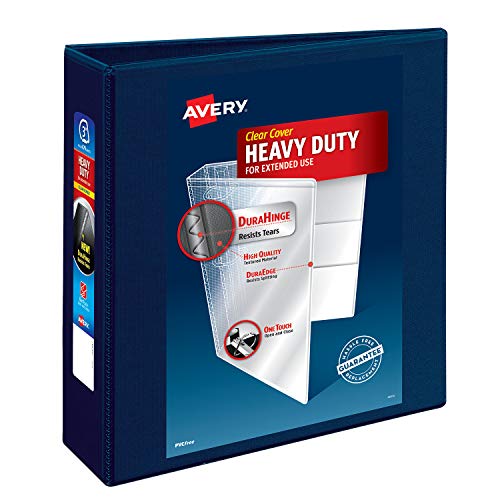 Book Cover Avery Heavy Duty View 3 Ring Binder, 3