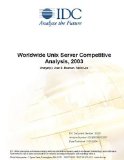 Worldwide Unix Server Competitive Analysis, 2003