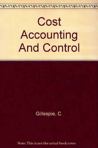 Cost accounting and control