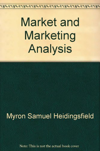 Market and marketing analysis