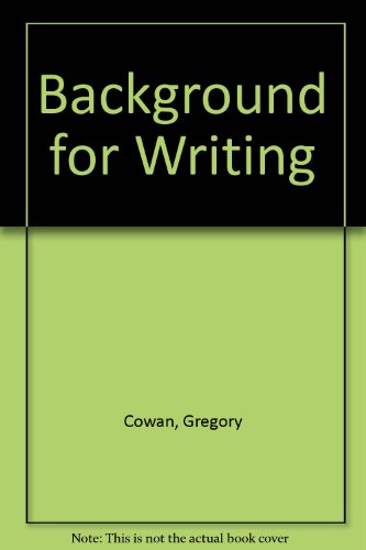 Background for writing;: A basic college guide