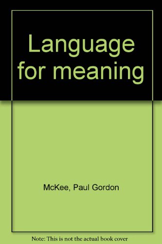 Language for meaning