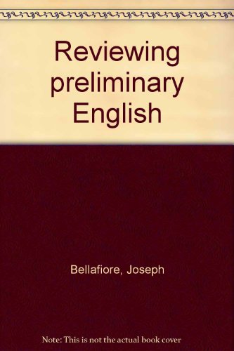 Reviewing preliminary English
