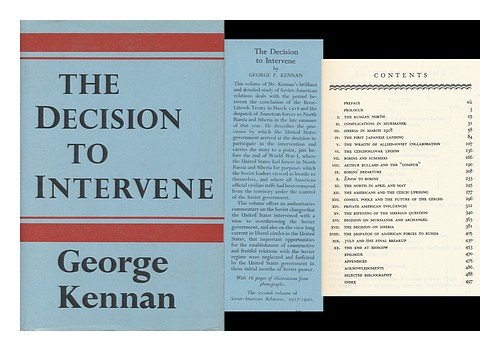 The decision to intervene (Soviet-American relations, 1917-1920)