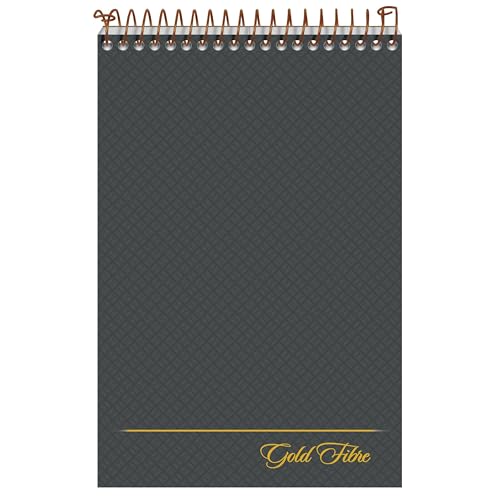 Ampad Gold Fibre Steno Book, 6" x 9", Gregg Rule, Gray Cover, 100 Sheets (20-808R)