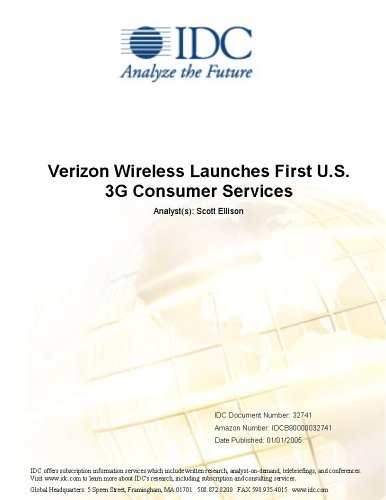 Verizon Wireless Launches First U.S. 3G Consumer Services