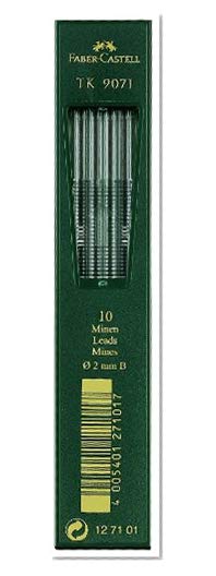 Faber-Castell 127100 Mines TK 9071 HB 2mm 10x