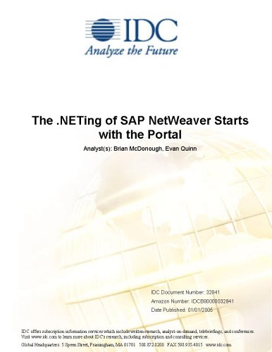 The .NETing of SAP NetWeaver Starts with the Portal