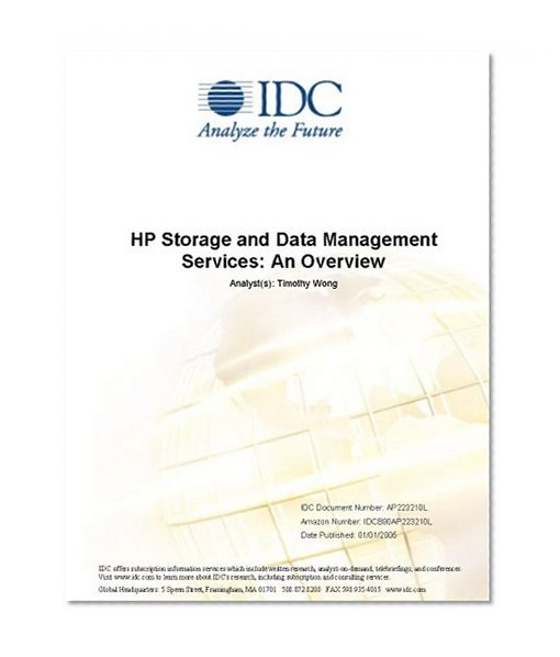 HP Storage and Data Management Services: An Overview